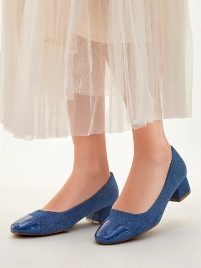 Royalfashion Escarpins à petit talon pour femmes Penolle