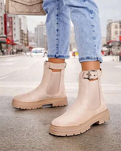 Bottines pour femmes Royalfashion avec bride décorative Ozzoas