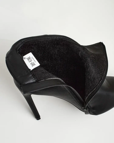 Royalfashion Bottes hautes à talons aiguilles pour femmes Ogiafe