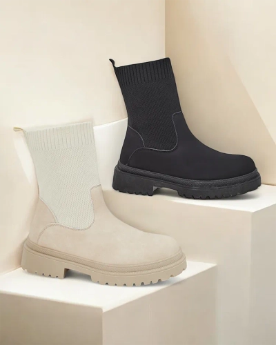 Bottines à enfiler pour femmes Royalfashion Dorino