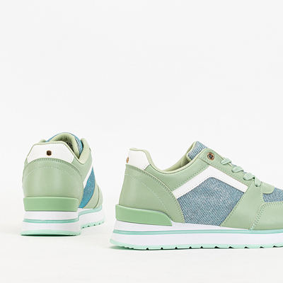 Baskets de sport vertes pour femmes avec paillettes Berilan - Footwear