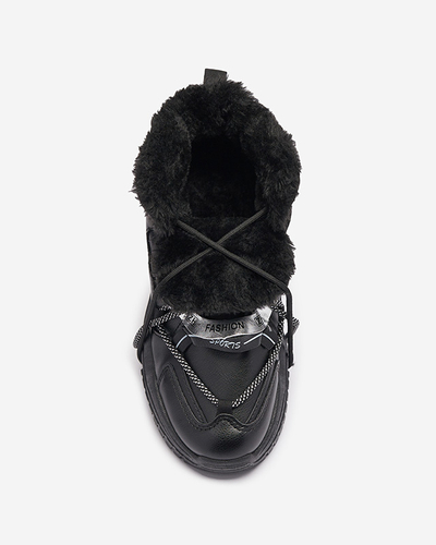 Baskets noires avec isolation Pommie - Chaussures