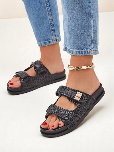 Mules Femme Royalfashion avec Design Tressé Delibeli