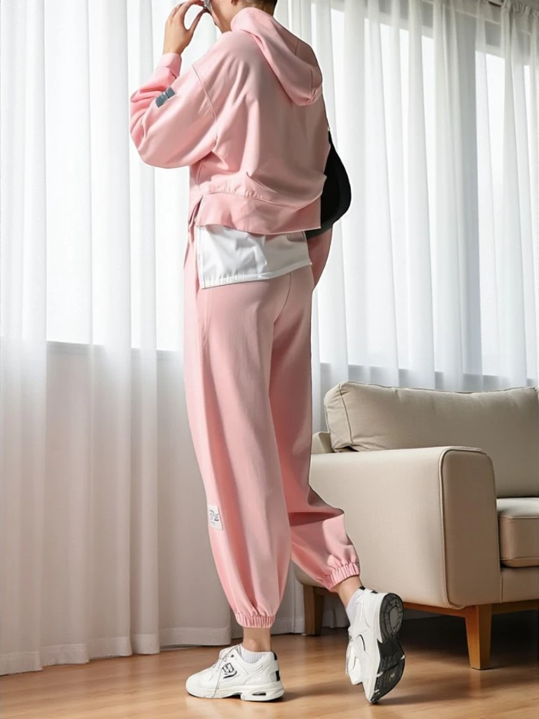 Royalfashion Ensemble en coton pour femmes avec une insertion ressemblant à une chemise