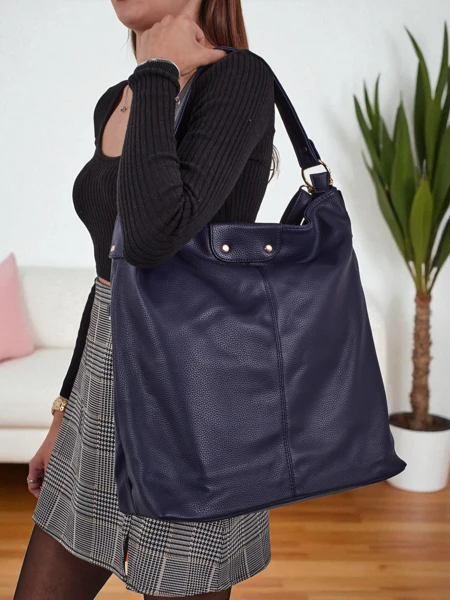 Sac shopper pour femmes en cuir écologique Velinda Score