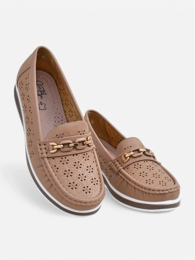 Royalfashion Mocassins perforés pour femmes Cerro