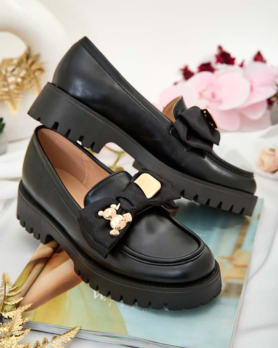 Royalfashion Mocassins femme avec nœud Mantarme