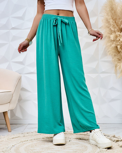 Royalfashion Pantalon large en tissu pour femme