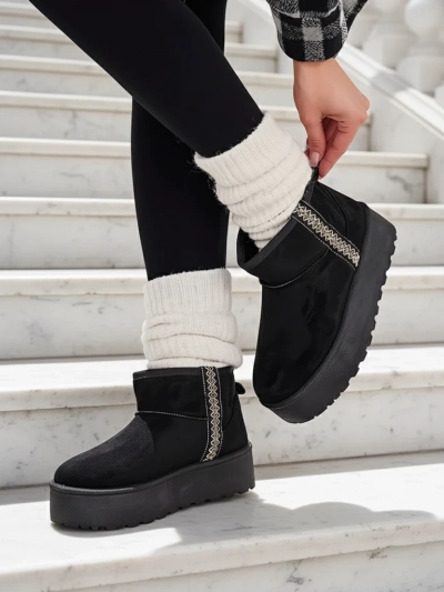 Royalfashion Bottes de neige courtes pour femmes a'la Haluzi