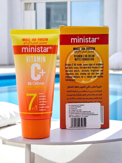 MINI STAR BB Crème Hydratante à la Vitamine C avec fini mat Clair