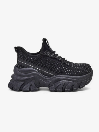 Royalfashion Baskets de Sport pour Femmes avec Strass Blysco