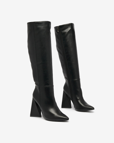 Royalfashion Bottes à triple talon pour femmes Lebrabi