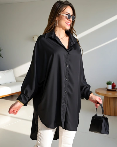 Royalfashion Longue chemise oversize femme