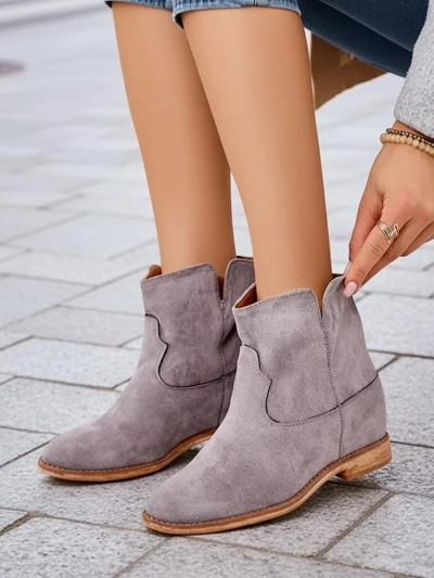 Royalfashion Bottines style cow-boy sur un talon couvert Bluestone