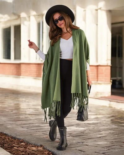 Royalfashion Poncho pour femme