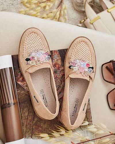 Royalfashion Mokassins avec pierres colorées Restea