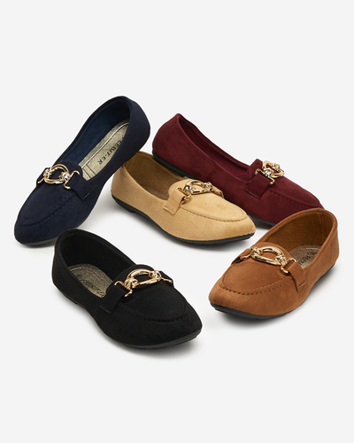 Mocassins en éco-daim beige Brussi - Footwear