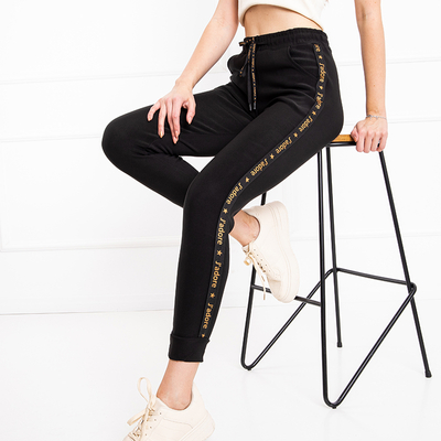 Pantalon de survêtement sport femme noir - Vêtements