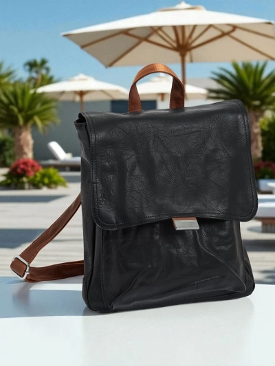 Royalfashion Sac à dos pour femmes en cuir écologique Klara