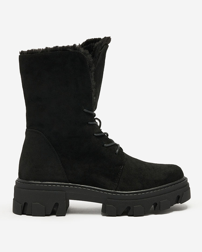 Royalfashion Bottes à lacets pour femmes Cavenma