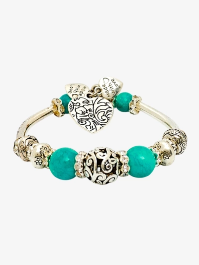 Bracelet pour femme avec cœurs Heart Glitz