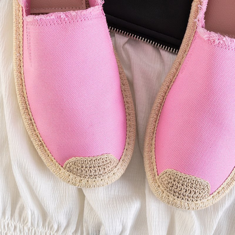 OUTLET Espadrilles tissées roses Rafiel pour femme - Chaussures