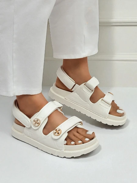 Royalfashion Sandales pour femmes à semelle épaisse Vivere