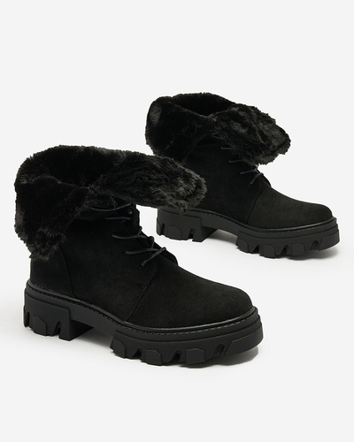 Royalfashion Bottes à lacets pour femmes Cavenma