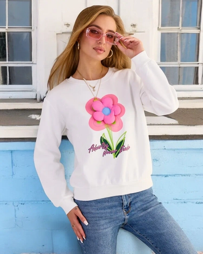 Royalfashion Sweat mince imprimé pour femme