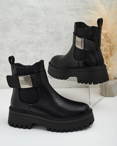 Royalfashion Bottes Dobi en cuir eko pour femme