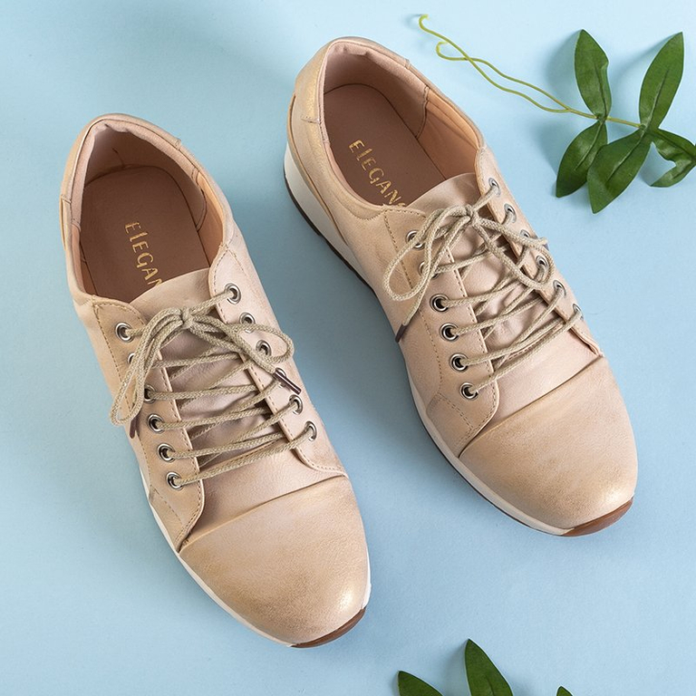 OUTLET Chaussures de sport femme dorées Theliel - Footwear