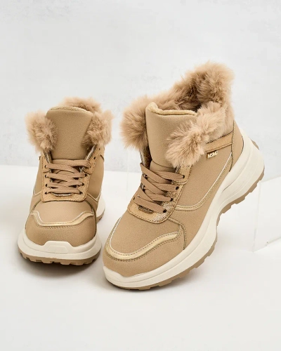 Royalfashion Baskets chauffantes pour femme avec fourrure Mofell