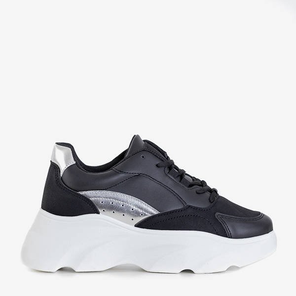 OUTLET Chaussures de sport pour femmes noires sur la plateforme Minervina - Footwear