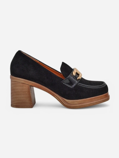 Mocassins pour femmes Royalfashion sur un talon bloc Qeroy