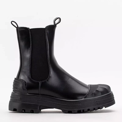 Bottes hautes pour femmes noires de Norvis - Chaussures