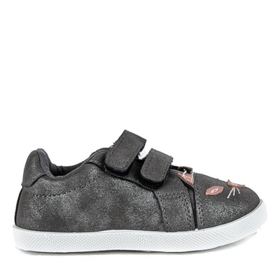 Sneakers enfant gris Baggi - Chaussures