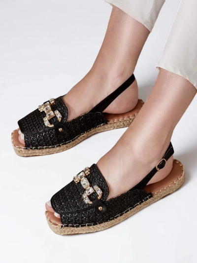 Royalfashion Espadrilles pour femmes avec bouts détachés