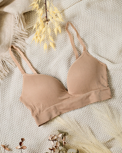 Royalfashion Soutien-gorge côtelé pour femme