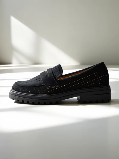 Royalfashion Mocassins perforés pour femmes Filoz