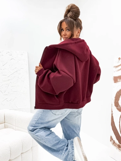 Royalfashion Sweat à capuche en coton molletonné pour femme Butterfly