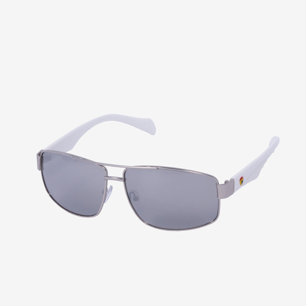 Lunettes de soleil femme blanches et argentées - Accessoires