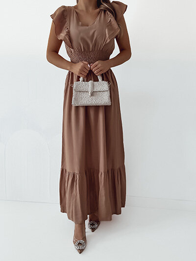 Royalfashion Robe midi pour femme