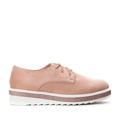 OUTLET Creepers roses, nouées et lisses - Chaussures