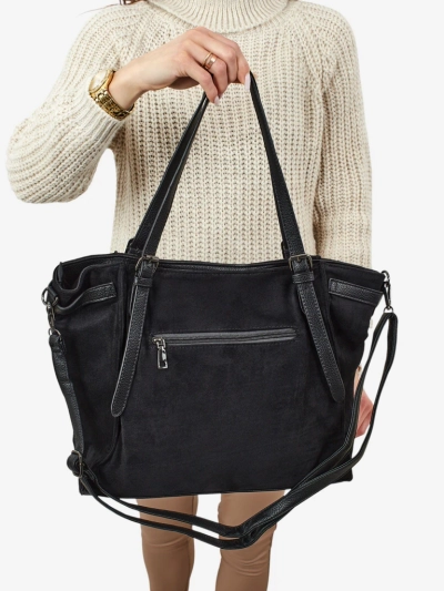 Sac à main shopper pour femmes en éco-daim Daville