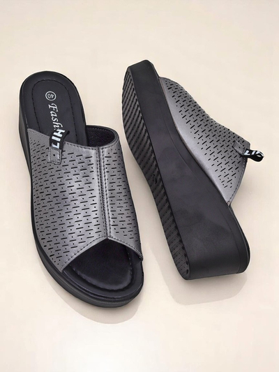 Royalfashion Sandales compensées pour femmes Luna Wedge