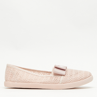 OUTLET Baskets roses ajourées avec nœud Nadin - Footwear