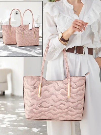 Royalfashion Sac à main pour femmes doublement revêtu avec embossage