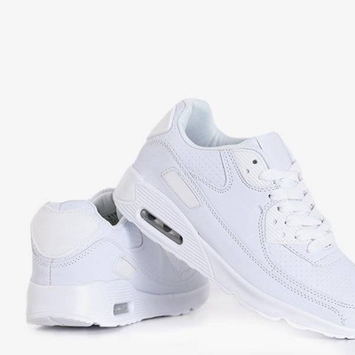 OUTLET Chaussures de sport blanches en cuir écologique Shenia - Footwear