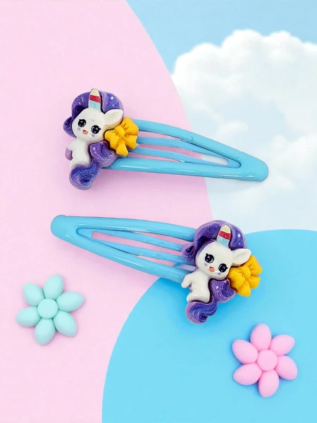 Barrettes avec licorne