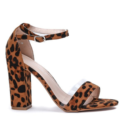 Sandales sur poteau avec imprimé léopard Osane - Footwear